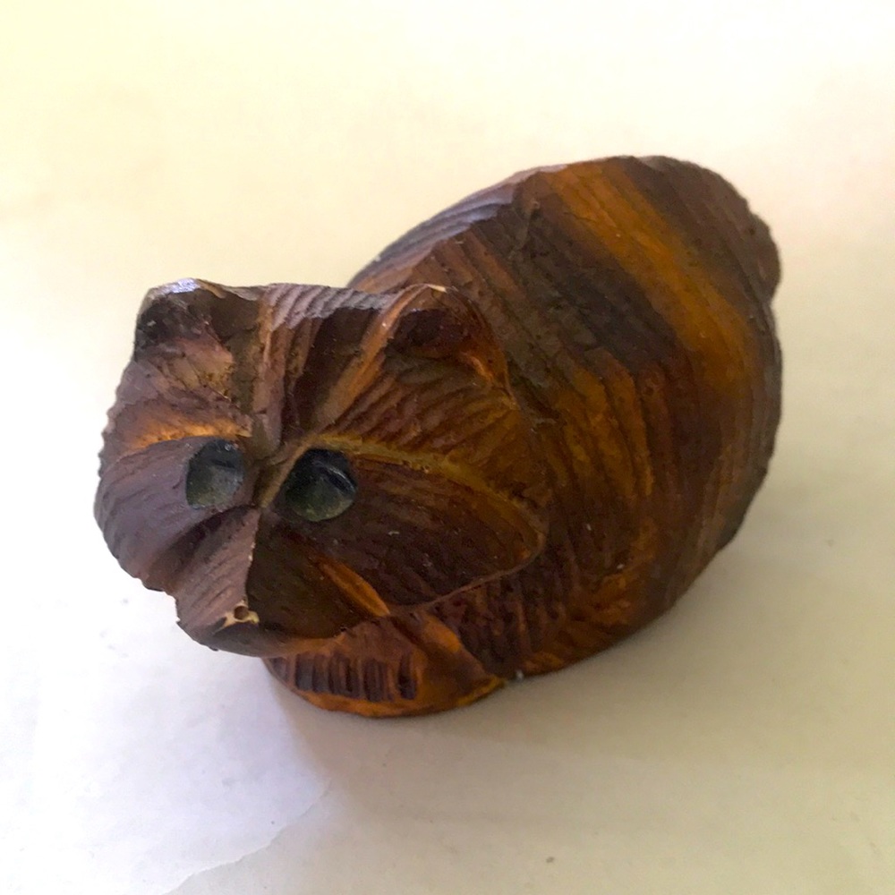 Hand Carved Racoon